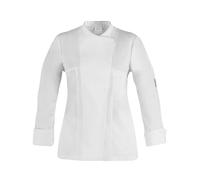 GIBLOR'S - Giacca Susi Donna per Chef, Cuoco, in Cotone Elasticizzato, Chiusura a bottoni, disponibile in diversi colori (Bianco 3XL)
