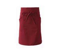 GIBLOR'S - Grembiule alla francese Positano Unisex Uomo Donna per Horeca, Cucina, Caffetteria, Bar, in Poliestere, taglia unica, diversi colori (Bordeaux)