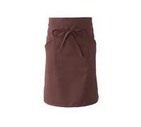 GIBLOR'S - Grembiule alla francese Positano Unisex Uomo Donna per Horeca, Cucina, Caffetteria, Bar, in Poliestere, taglia unica, diversi colori (Marrone)