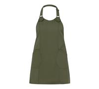 GIBLOR'S Grembiule Donna Virginia, Policotone con Nastrocollo Regolabile (Verde Militare)