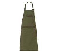 GIBLOR'S Grembiule Uomo/Donna con pettorina mod. RYAN (verde militare)