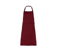 GIBLOR'S - Grembiule Zante Unisex Uomo Donna per Horeca, Cucina, Wellness, Bar, in misto Cotone e Poliestere, taglia unica, diversi colori (Bordeaux)