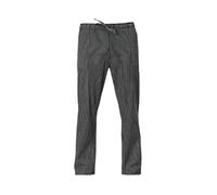 GIBLOR'S - Pantalone Enrico Uomo per Chef, Cuoco, Cucina, vestibilità regular, fascione con coulisse, disponibile in diversi colori (Gessato Nero 5XL)