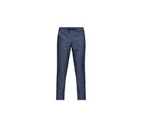 GIBLOR'S Pantalone Leggero Elasticizzato Saul, Colore Blu, Effetto Jeans, Chiusura ad Elastico e Coulisse (M, m)