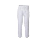 GIBLOR'S - Pantalone Plutone Uomo per Chef, Cuoco, Cucina, in Cotone Elasticizzato, Tasche alla francese, disponibile in diversi colori (Bianco XS)