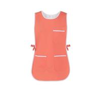 GIBLOR'S - Poncho Grembiule Zefiro per Uomo Donna in Poliestere, per Hotel, Casa, Colf, Domestico, Cameriere, Pulizie, taglia unica, diversi colori (Salmone)