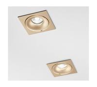 GIBO FARETTO DA INCASSO QUADRATO IN ALLUMINIO 3 COLORI CON PORTALAMPADA GU10 MODERNO