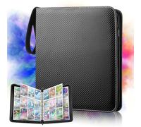 GIBOHOM Raccoglitore Carte Magic, 900 Tasche Album Carte, 50 Pagine Album One Piece Card Game, Album di Carte per Giochi di Carte Collezionabili (Nero)