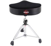 Gibraltar Drum Stool, Drum Stool 9000 Series Saddle Oversized Pro Series, 9608OS (diametro: 48 cm, sedile in vinile, Super Lock, base a doppio montante, piedini in gomma 'Super Foot')