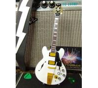 GIBSON ALEX LIFESON Sig. ES-355 Chitarra Miniatura Replica Alpine White 1:4