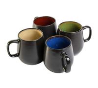 Gibson Casa Soho Caffè 4 Pezzi 591ml Ceramica Tazza Set IN Colori Assortiti