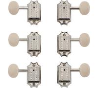 Gibson Deluxe White Button T Set Nickel Chiave Tira Corde Chitarra