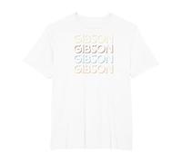 Gibson First Name Tshirt My Custom Tee Named Maglietta, Uomo Taglie Grandi, Bianco, 4X Tall
