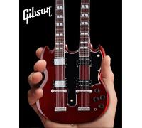 GIBSON SG EDS-1275 Doubleneck Ciliegia Chitarra In Scala 1:4 ~Axe Heaven~