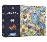 Gibsons Monumenti di Londra (disponibile anche come regalo da 500 pezzi), Multicolore, G7066