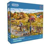 Gibsons Gibsons Games Happy Harvest - Puzzle da 1000 pezzi per adulti, animali tradizionali della fattoria, puzzle sostenibile per adulti e adolescenti, cartone riciclato al 100% di alta qualità
