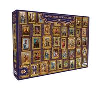 Gibsons Monarchs of England Puzzle da 1000 pezzi per adulti Challenging Kings & Queens History Puzzle sostenibile e più spesso Puzzle Board Royal Family Timeline Educativo e regalo di alta qualità