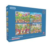 Gibsons Puzzle di fiori e piante - 4 x 500 pezzi puzzle in cartone