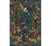 The Art File: Into the Forest | Puzzle da 1000 pezzi | Opera d'arte con animali della foresta | Puzzle sostenibile per adulti | cartone riciclato al 100% di alta qualità | ottimo regalo per adulti |