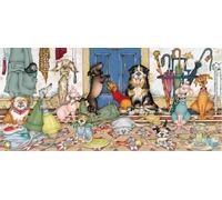gibsons puzzle panoramico passeggiata con i cani 636 pezzi