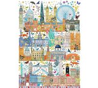 Gibsons Games London Skyline - Puzzle da 1000 pezzi, motivo: Gran Bretagna, sostenibile per adulti, cartone riciclato al 100% di alta qualità, ottimo regalo