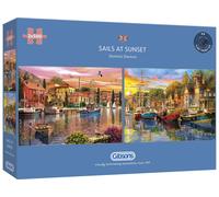Gibsons Puzzle Vele con tramonto 2x500 pezzi
