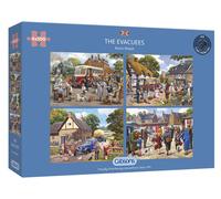 Gibsons The Evacuees 4 x 500 Piece Jigsaw Puzzles Multi-Box Set British Nost