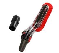 GIBTOOL Spazzola Flessibile e Morbida per spolverare e Adattatore da 35 mm-32 mm, Perfetta per la Pulizia di mobili e soffitti VAC allegati per Tubi Standard da 1-1/4" o 1-3/8"