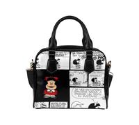 Gibumoda Mafalda Borsa a tracolla - Eleganza senza tempo e funzionalità in una borsa elegante, Nero -, Nero