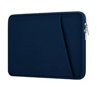 GIBZ Custodia per Laptop, Custodia per Computer Protettiva con Tasca, Sleeve Compatibile con MacBook, HP, Lenovo, Dell, ASUS, 15.6 Pollici, Blu Scuro