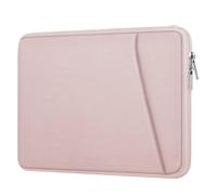 GIBZ Custodia per Laptop, Custodia per Computer Protettiva con Tasca, Sleeve Compatibile con MacBook, HP, Lenovo, Dell, ASUS, 14 Pollici, Rosa