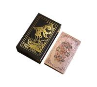 GIBZ Mazzo di Tarocchi in Lamina Oro Rosa per Principianti Set di Carte da Gioco con Manuale e Scatola