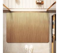 GIBZ Tappetino Bagno Diatomee Sfumati Tappeto Bagno ad Asciugatura Rapida Tappetini Antiscivolo In Gomma da 4 Mm Tagliabili Giallo 50x80cm