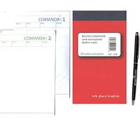 GICA - blocchi comande per ristorante, bar, pub, pizzerie, in carta chimica auto ricalcanti (10 pz - 2 copie)