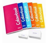 Gicaprice Kit Scuola Completo 6 Quaderni Maxi A4 Colourbook con 30 Etichette Adesive, Quaderni Scuola A4 100 Pagine, Carta 100 gr, Made in Italy (Quadretti 5 mm)
