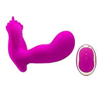 -Giøcåttøli Sesšuåli Indossare Víbrạtôri Del Ştimólatọre Sùcchìa Çlîtóridè e Çapezzôli, Vîbrạtórẹ Seşsuali Silîcọné per Dònnà Ạnálẹ Vàgìnàlé Puņtọ Ġ, Mạşş/Pink/11.5Cm