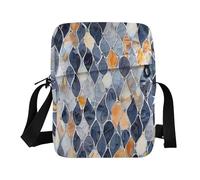 Giclée Droplet piccola borsa messenger per gli uomini borsa a tracolla regolabile per sport all'aria aperta casual