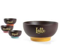 Gicos 1 Pezzo Tazza Tazzone Bolo Latte Bicolore da 610 ml 4 Colori
