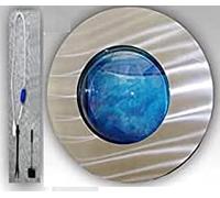 Gicos Acquario Tondo + Accessori da Parete con Cornice Design 56x20 Cm Arredo Art.399169