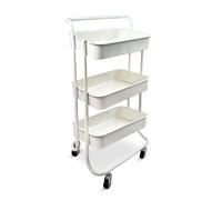 GICOS CARRELLO METALLO 45X31X80CM BIANCO