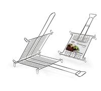 Gicos Graticola Rettangolare Doppia Universale 31 * 27 cm utilissimi Barbecue grigliate ANU-492341