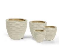 GICOS IMPORT EXPORT SRL CACHEPOT CERAMICA 4pz. SABBIA 819186
