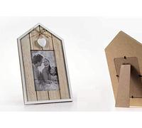 GICOS IMPORT EXPORT SRL Cornice Porta Foto Forma casetta in Legno Decoro Cuore 17 * 28 cm Arredamento YAT-786372