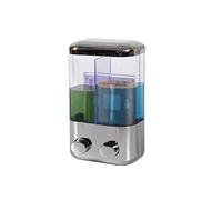 GICOS IMPORT EXPORT SRL Dispenser Sapone Liquido Manuale da Parete Colore Cromato capienza 1000 ML OUC-791468