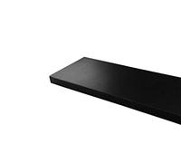 Gicos Import Export Srl Mensola da parete pensile scaffale in legno mdf da muro colore nero 120 * 25 * 4 cm DOU-789380