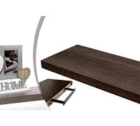 Mensola Parete Rettangolare Scaffale 40x25x4cm Libreria Legno MDF Wenghe