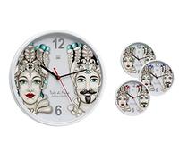 OROLOGIO DA PARETE TONDO TESTA DI MORO Ø41 CM SILENZIOSO SECONDI CONTINUI