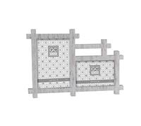GICOS IMPORT EXPORT SRL Porta foto portafoto cornice multiplo 2 posti anticato 33 * 23 * 2 cm schabby chic MOG-837005