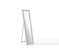 GICOS IMPORT EXPORT SRL Specchio Rettangolare da Pavimento Struttura in Legno Colore Bianco 39 * 150 cm CKM-792342