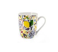 GICOS IMPORT EXPORT SRL Tazza colazione mug con manico 320 ml in ceramica decoro medi SPR-834783